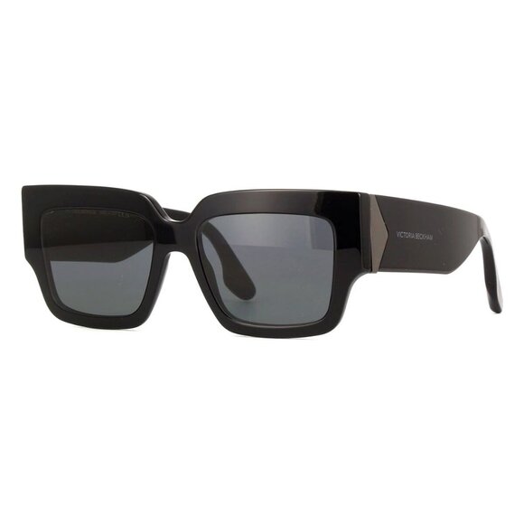 New VICTORIA BECKHAM Black Square VB667S 001 Sunglasses Women - Picture 1 of 4
